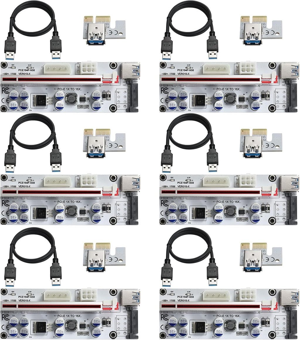 PCI-E 1X to 16X Riser Card with 24in USB 3.0 Extension Cable M8711