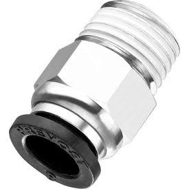1/4 x 1/4x22 MNPT Push-to-Connect Fittings, Pkg QTY 10 V500194
