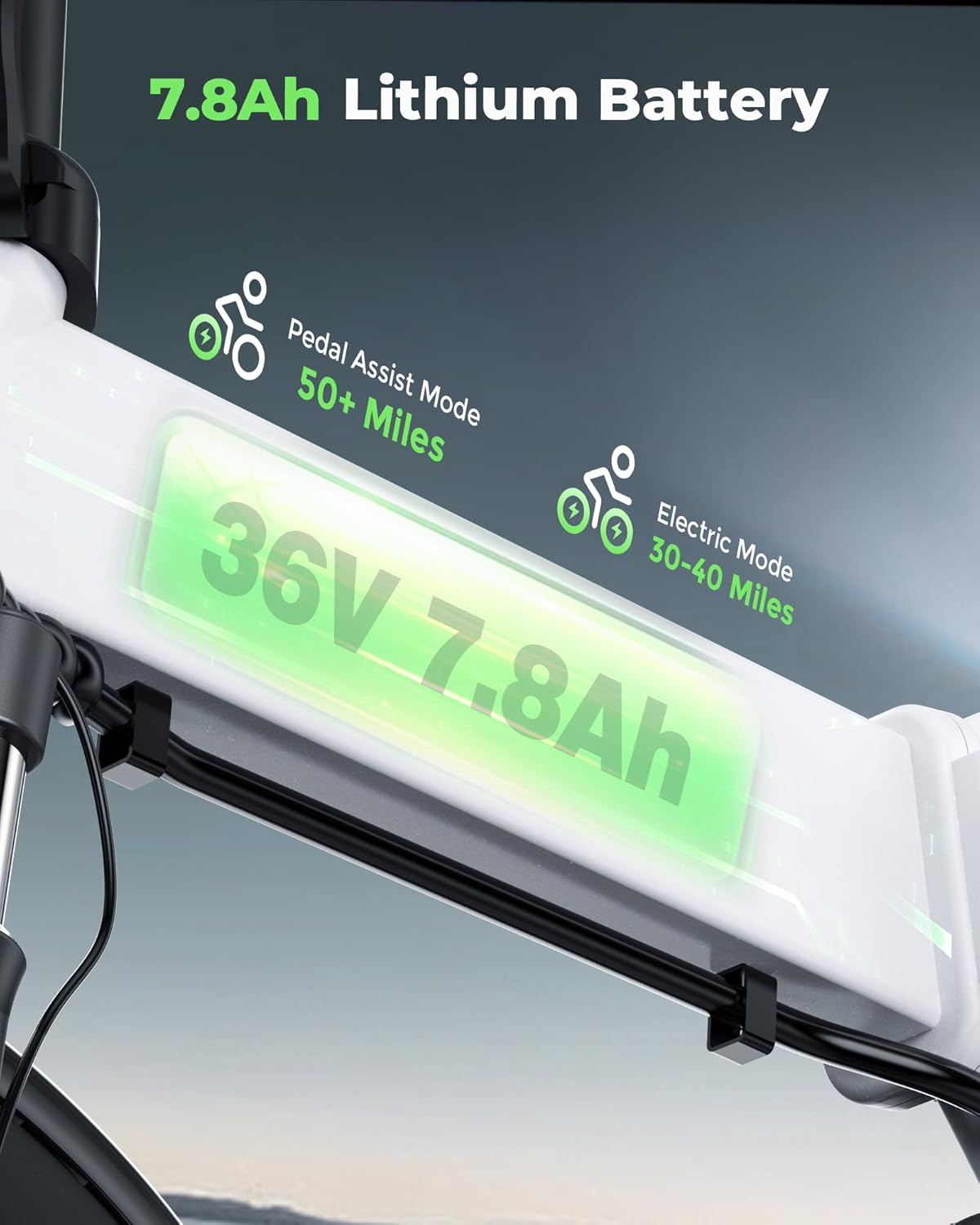 16" Foldable Electric Bike, 500W, 19 MPH, 45 Miles D284498