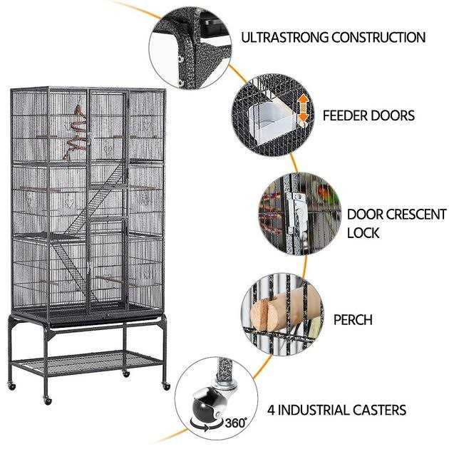 Parrot Cage with Detachable Stand X556