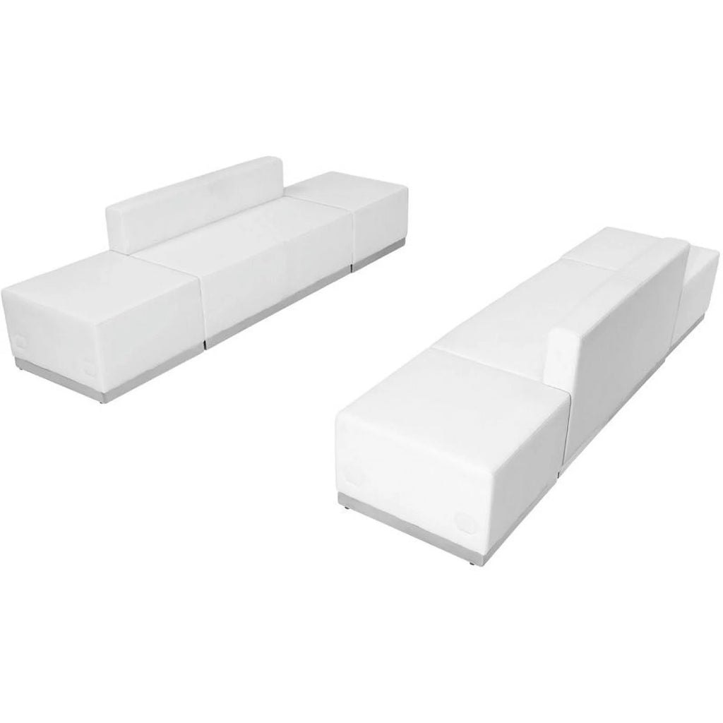 6 Piece Reception Seating in White W799