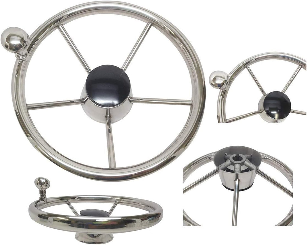 Black 5 Spoke Steering Wheel W60311