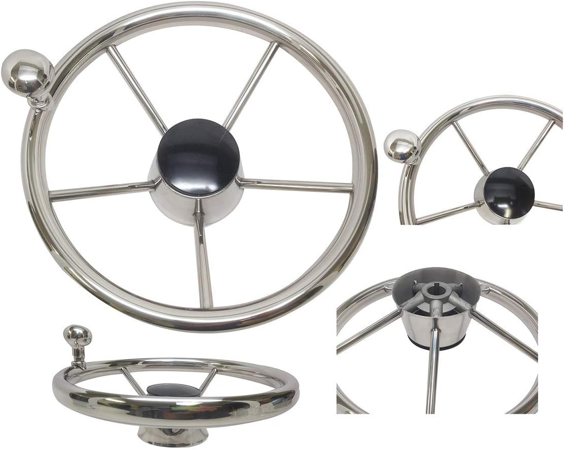 Black 5 Spoke Steering Wheel W60311