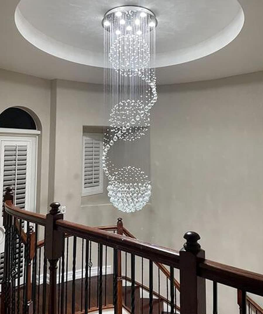 Crystal Raindrop Chandelier LED Bulbs Included H178192