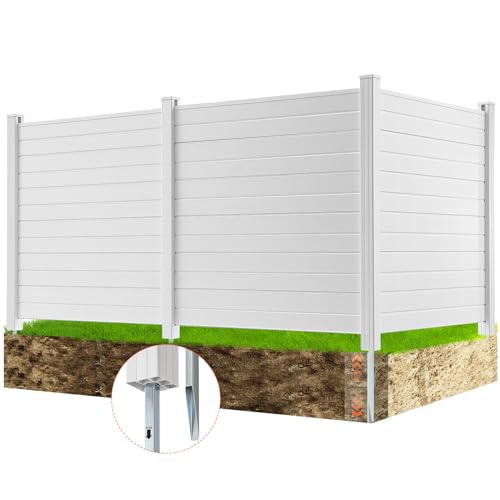 50" W x 50" H 2-Panel Vinyl Privacy Fence G738345