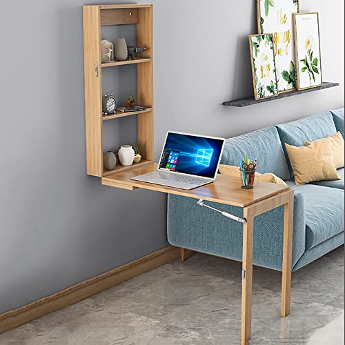 Natural Freestanding 3 Tier Ladder Shelf Desk D916