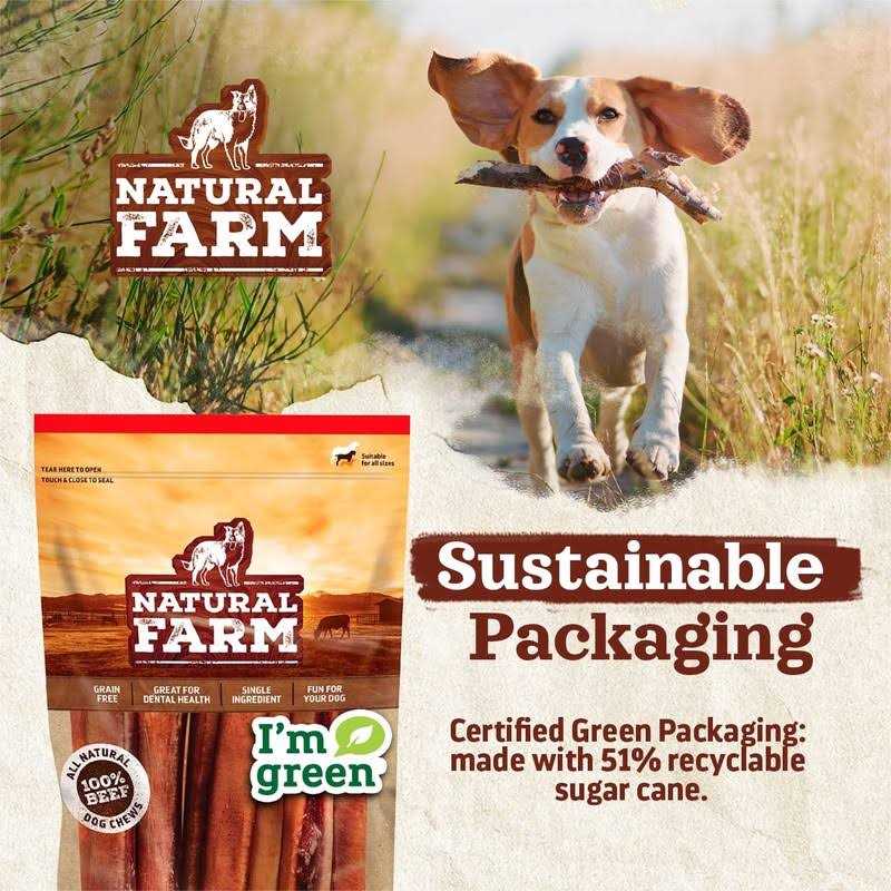 Natural Farm Bully Sticks Odor Free Y1481