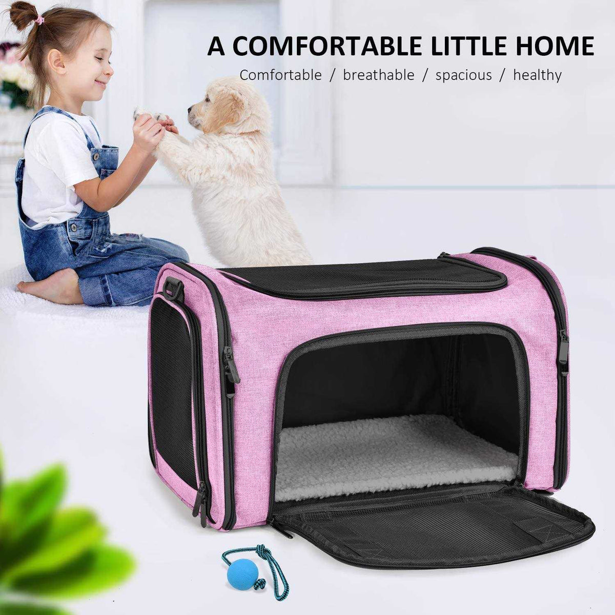 Cat Carrier for Small Medium Cats Puppies up to 15 Lbs J87354
