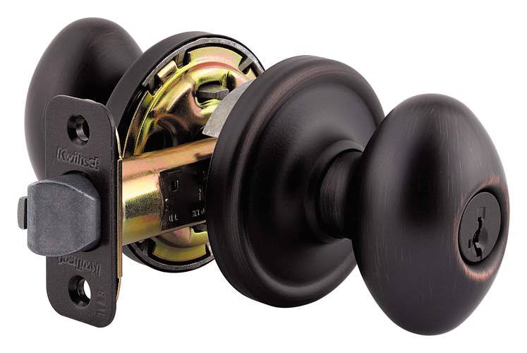 Iron Black Finish Entry Door Lock M5646