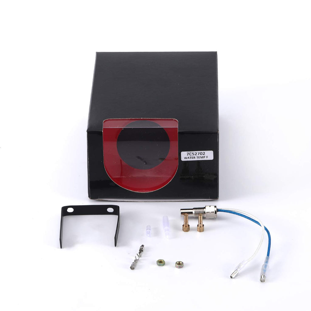 7 Color Water Coolant Temperature Gauge Kit 2-1/16 52mm Black Dial H602388