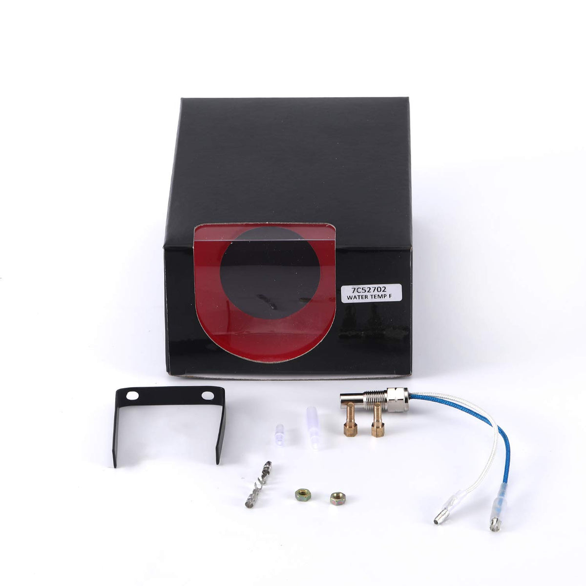 7 Color Water Coolant Temperature Gauge Kit 2-1/16 52mm Black Dial H602388