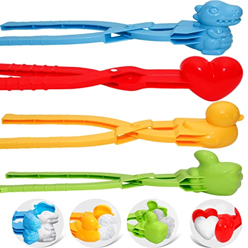 4PCS Large Size Snowball Maker Tool with Handle I91855