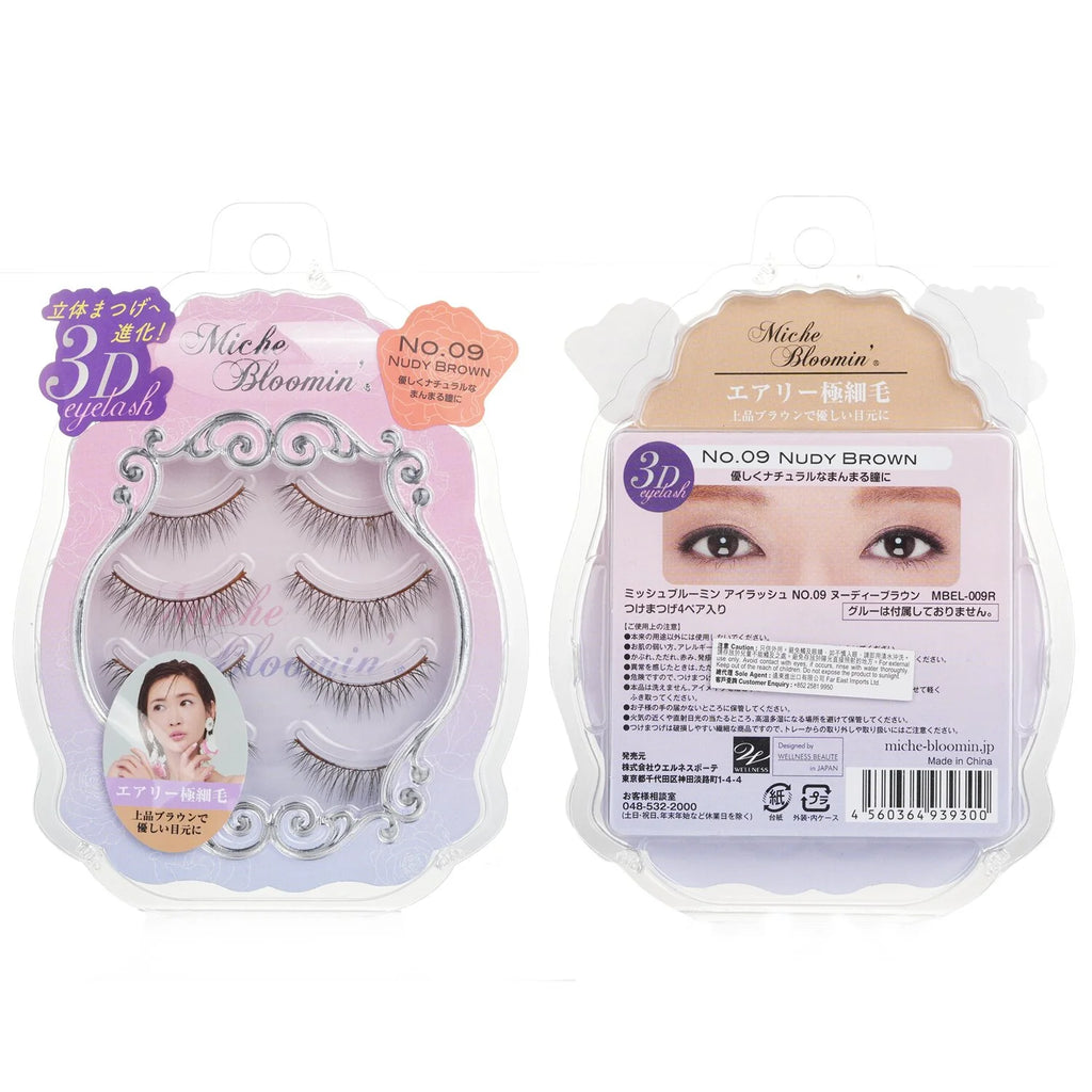 3D Eyelash Nudy Brown 4pairs C1233