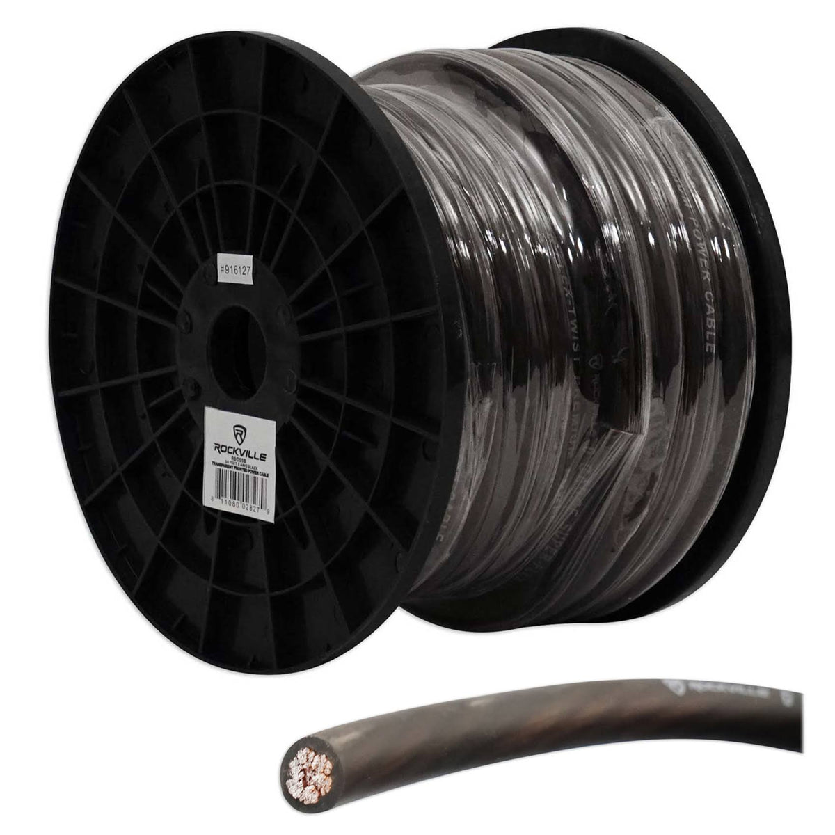 0 Gauge 50-ft. Black Car Amp Power Ground Wire Cable D32632