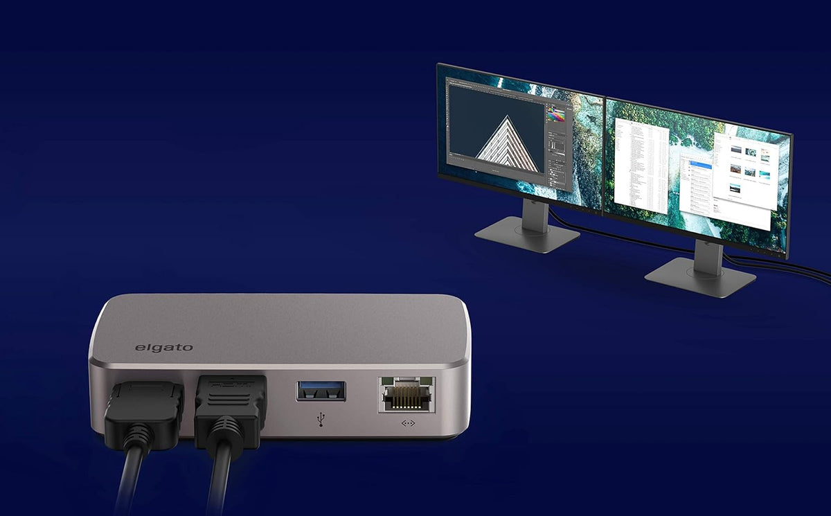 Thunderbolt 3 Mini Dock with Built-In Thunderbolt Cable, Gigabit Ethernet I5000
