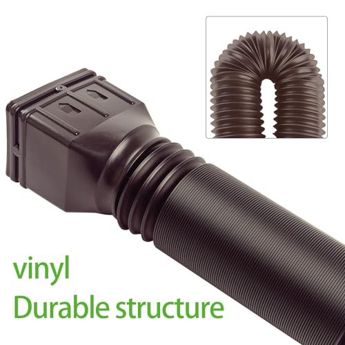 3 Pack Flexible Downspout Extension 21 to 60 Inches Brown G292