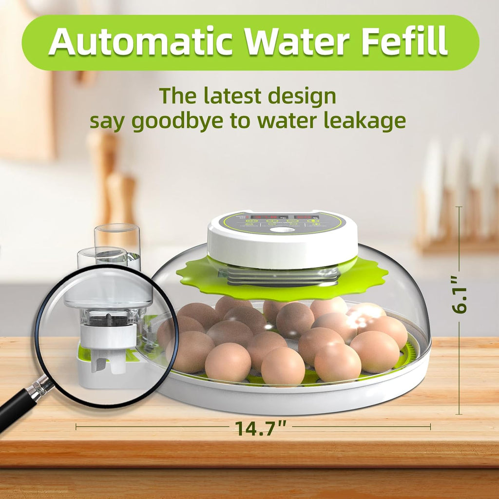 18 Egg Incubator with Automatic Egg Turning and Humidity Control W845