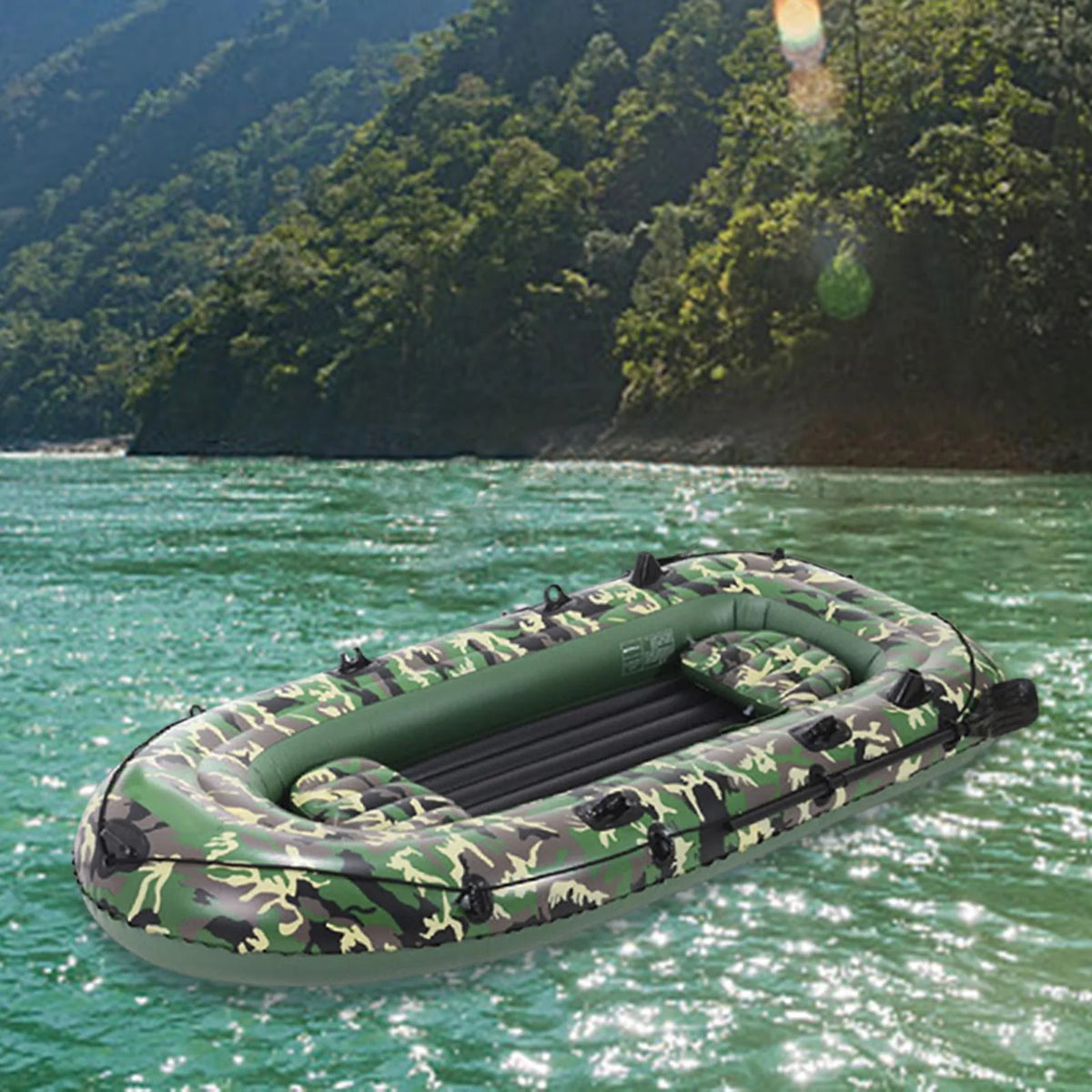 4 Person Inflatable Boat with Hand Pump I6895