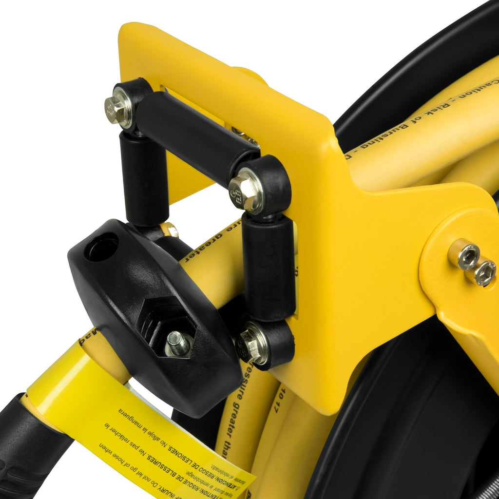 Double Arm Hose Reel with 1/2" x 50' Premium Rubber Hose V67983