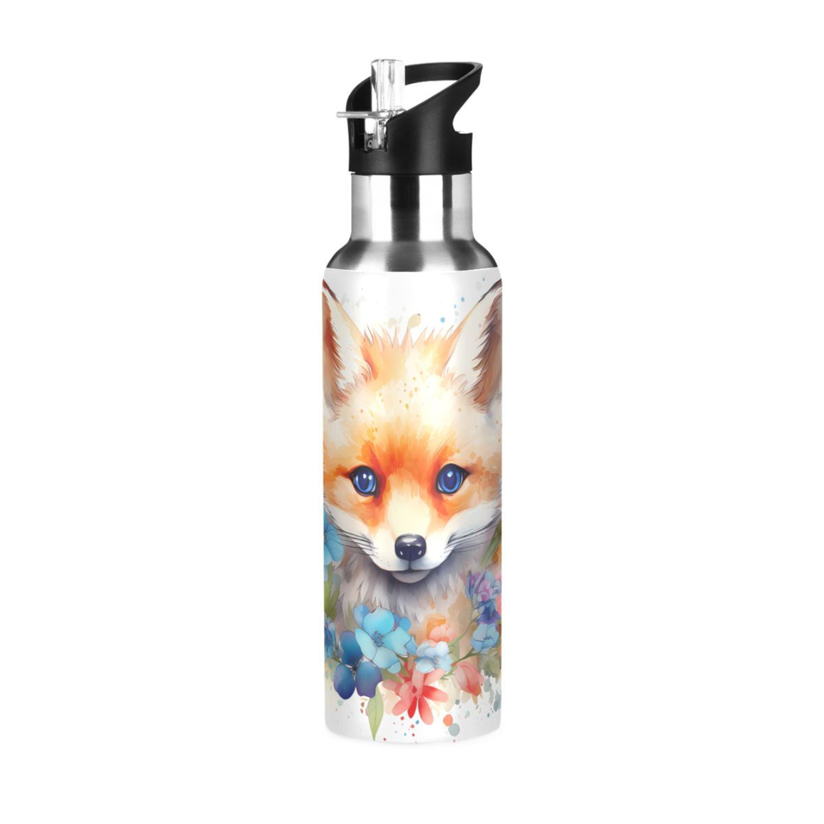 Stainless Steel Insulated Water Bottle with Straw Lid J838