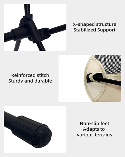 Black Foldable Camping Chair F63341