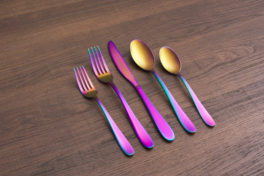 Black 20-Piece Flatware Set D46852