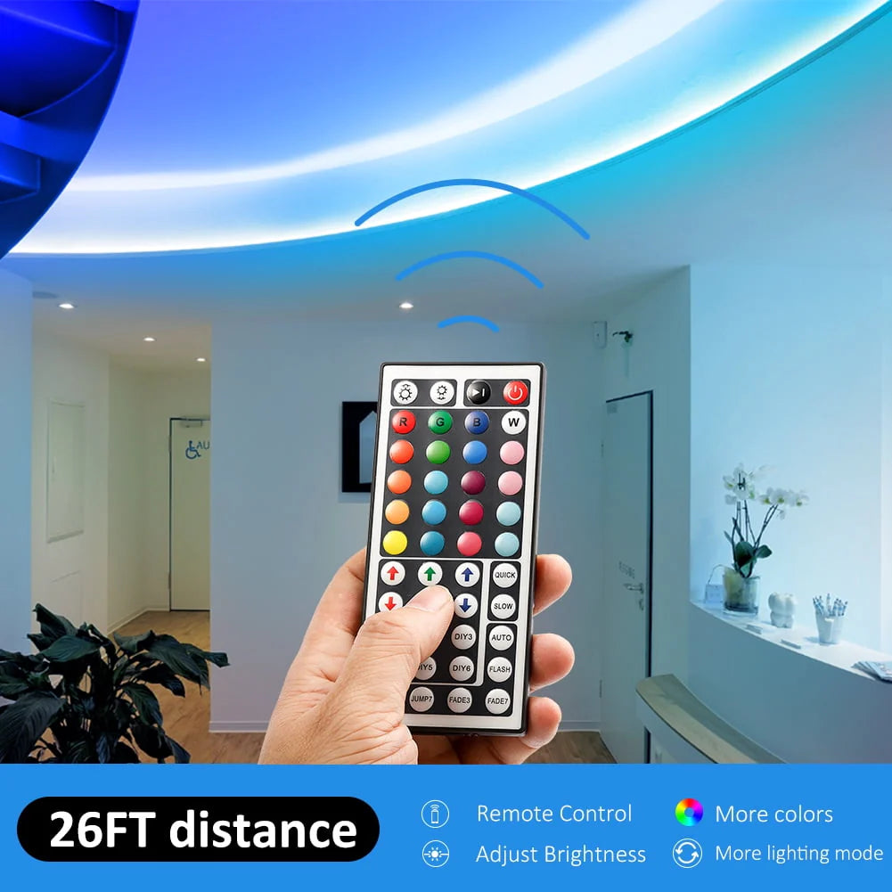 LED Strip Light 32.8ft with Remote and Power Supply X151047