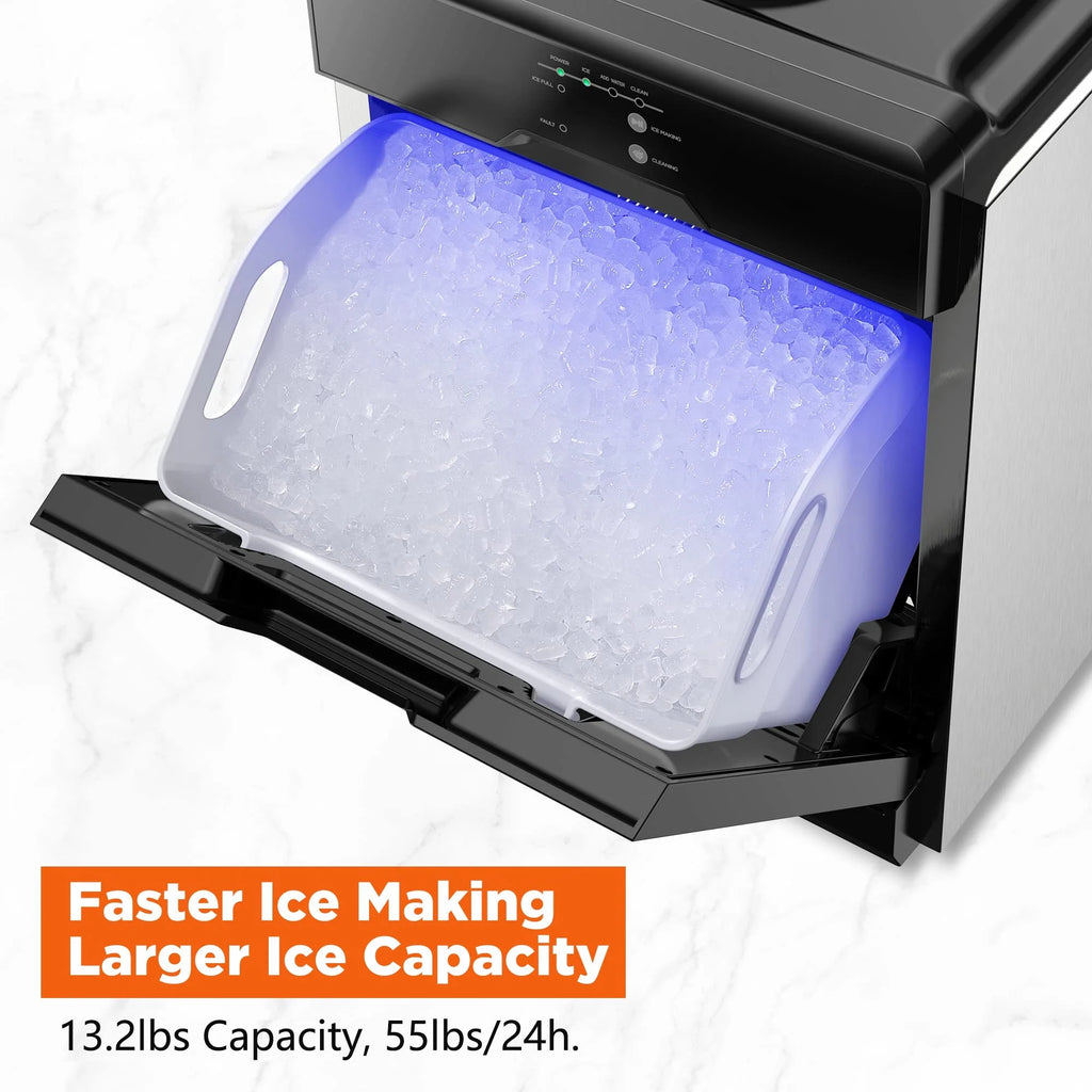 Portable Countertop Nugget Ice Maker, 55Lbs/24H, Self-Cleaning C86268