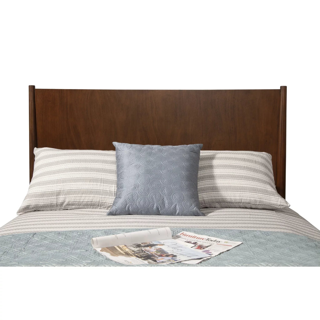 Gray Wood Full Size Panel Bed X306748