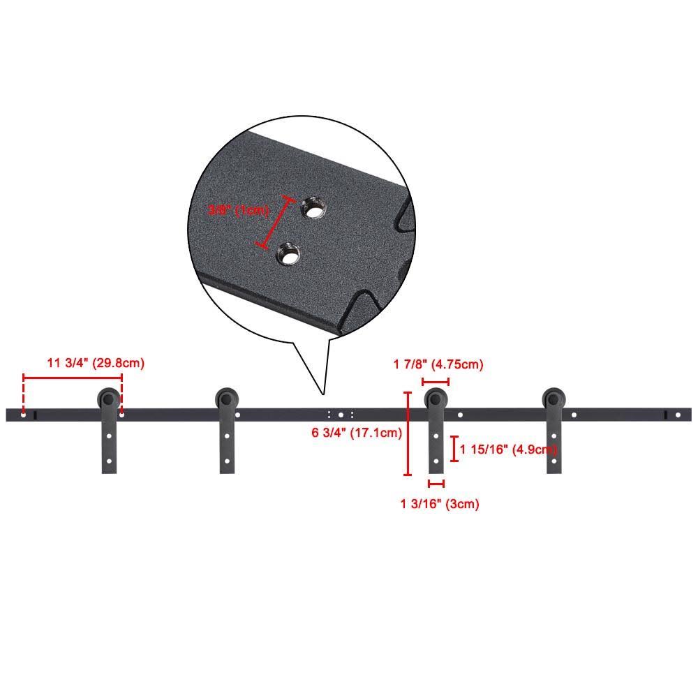 Mini Sliding Double Barn Door Hardware Kit Z30587
