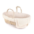 Natural Cable Knit Moses Basket and Bedding Set W462759