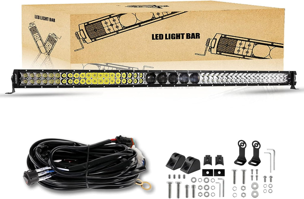 42 Inch 256W Dual Row LED Light Bar with Wiring Harness O91512
