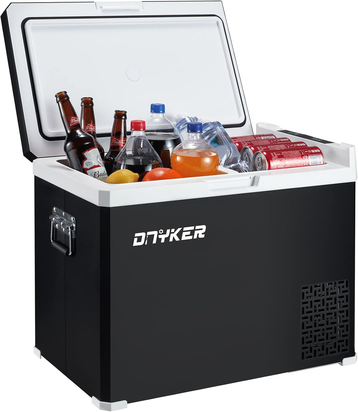 Portable Refrigerator, 42 Quart, 12/24V DC and 100V to 240V AC V98482