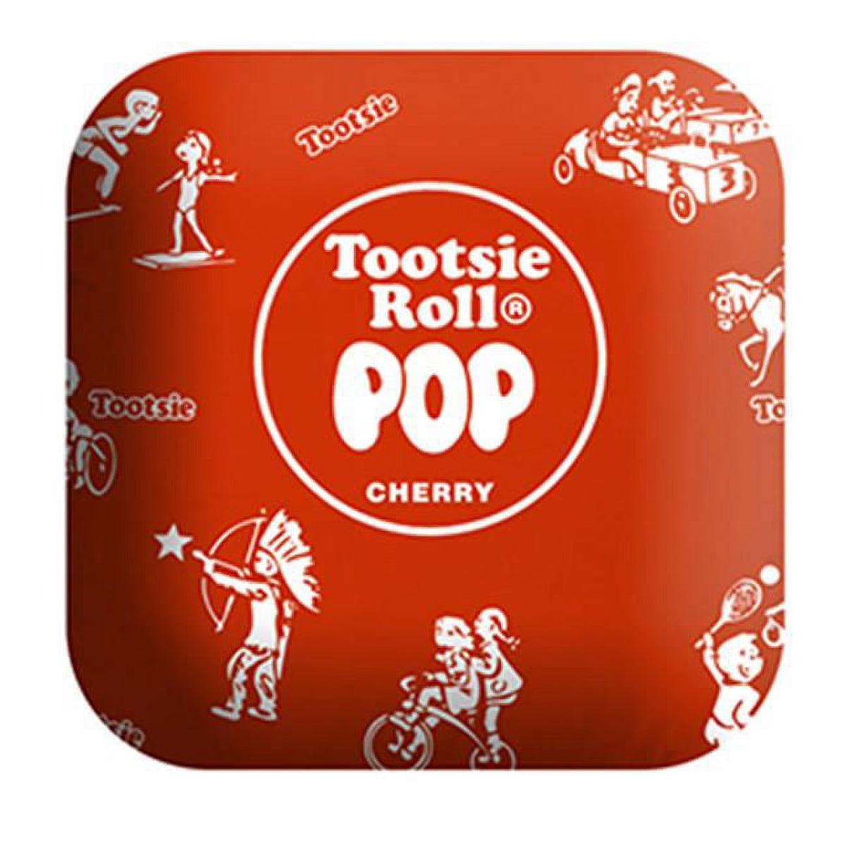 Red Tootsie Roll Pop Candy Pillow T410