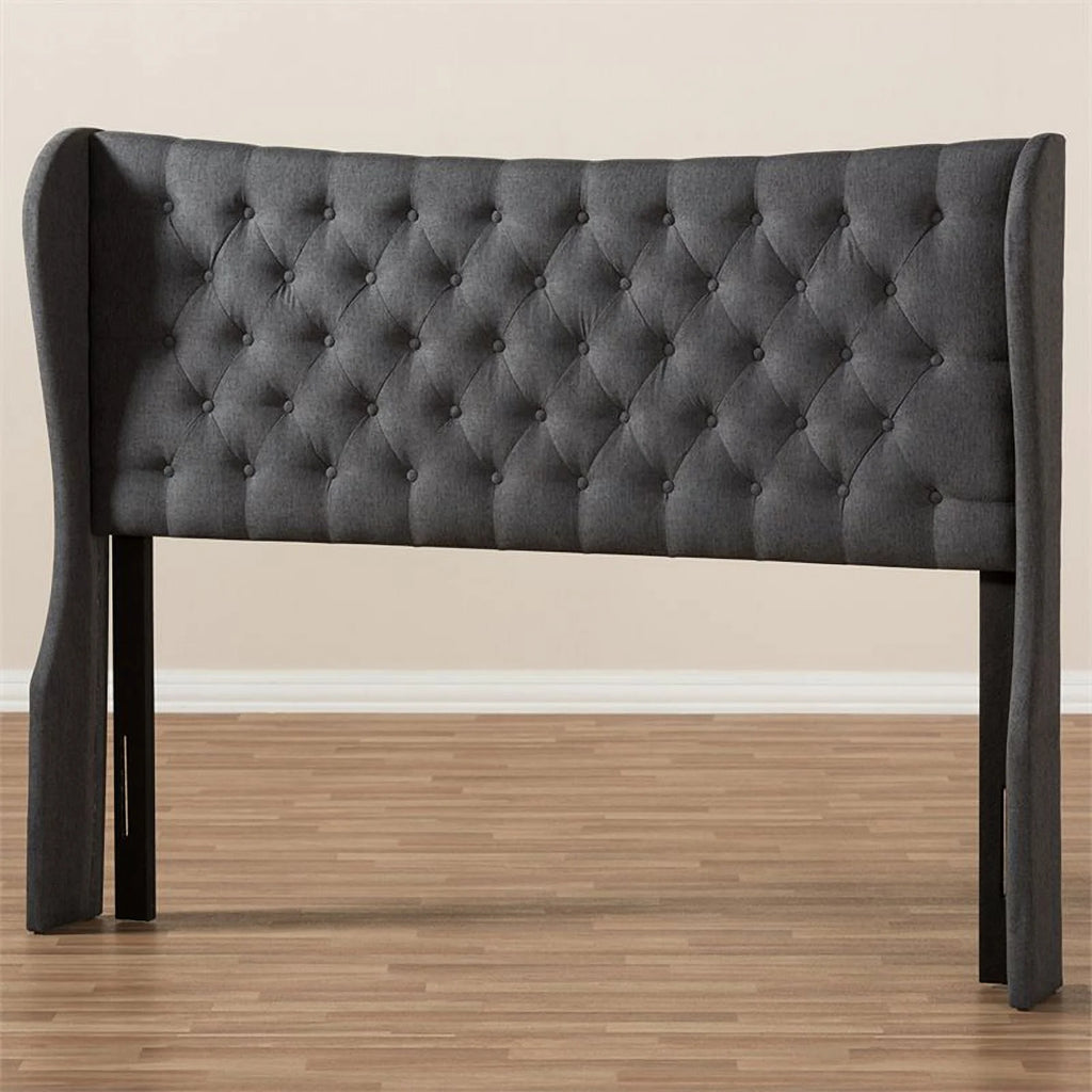 Queen Winged Panel Headboard in Dark Gray X116840