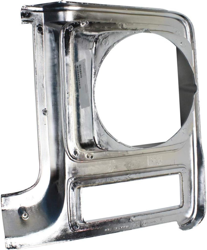 Chrome & Painted Dark Argent Headlight Door for Chevy C10 C20 C30 1979 1980 Passenger Side Pack of 2 T1105