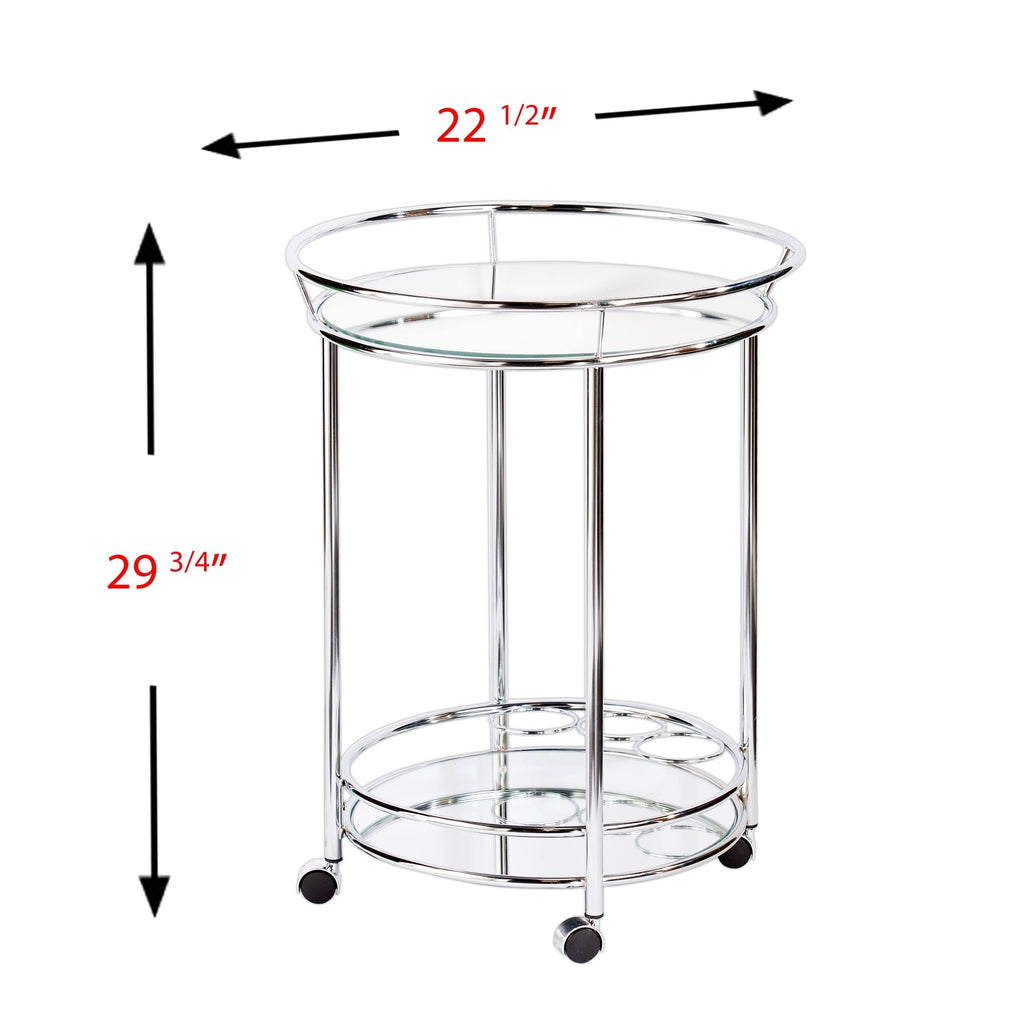Chrome Bar Cart O7106