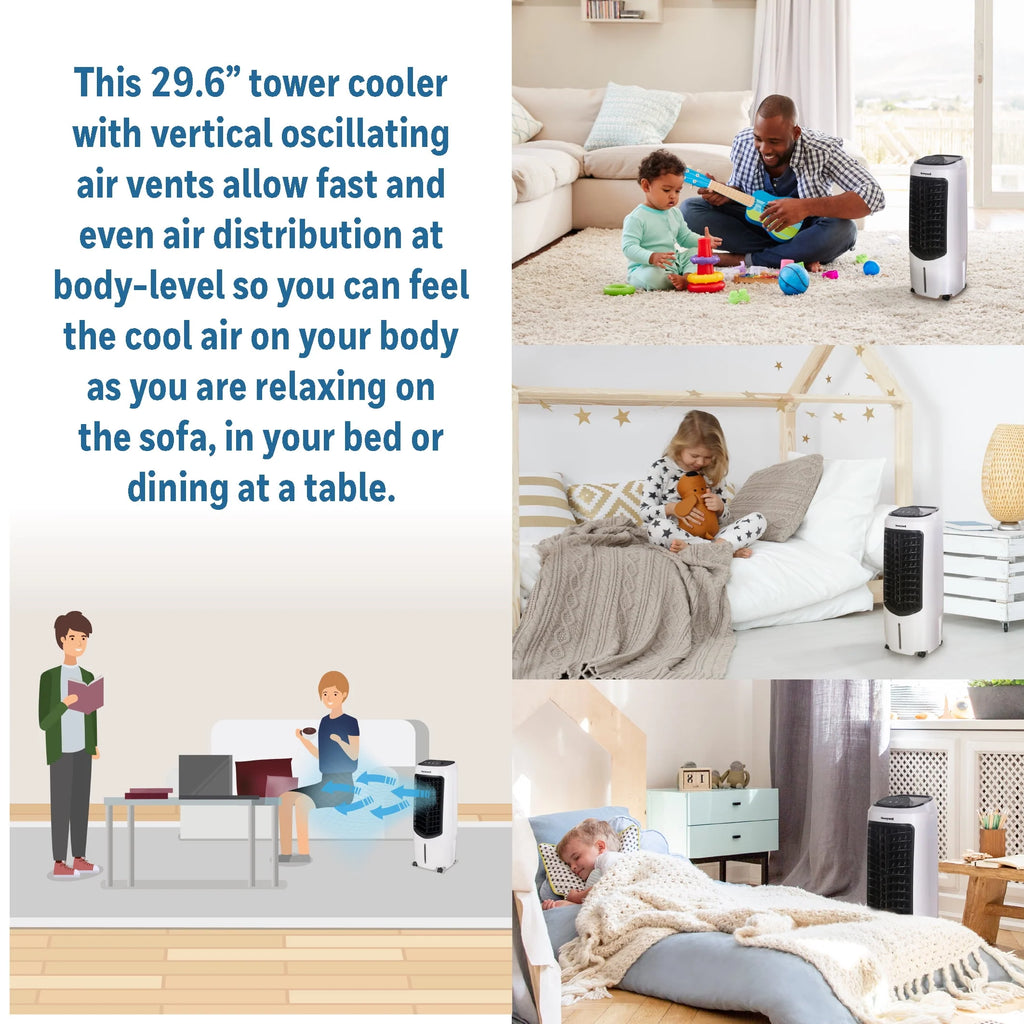 White 120V Portable Evaporative Cooler K27683