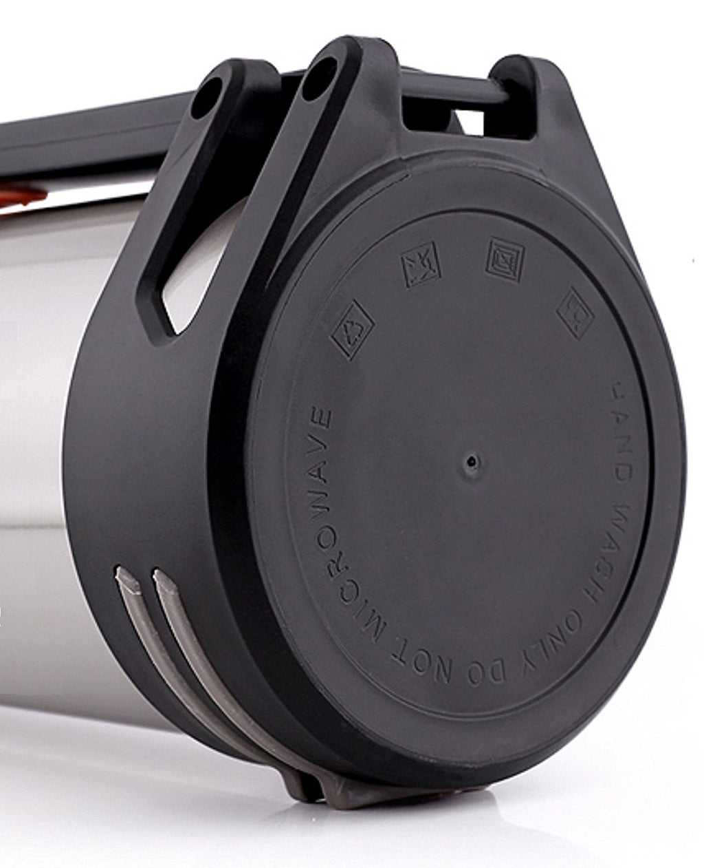 Large Stainless Steel Double Wall Vacuum Insulated Beverage Bottle with Plastic Drinking Mug J662