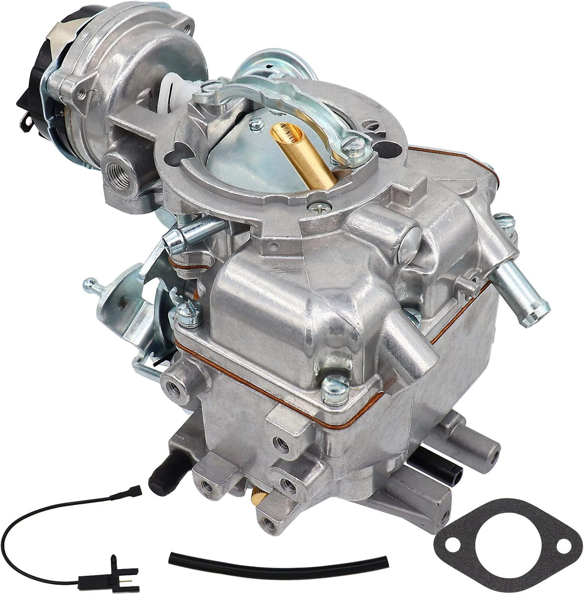 1 Barrel Carburetor for Ford 4.9L 300 Cu 4.1L 250 Cu 3.3L 200 Cu Engine, Automatic Choke With Gaskets Pack of 2 B5702