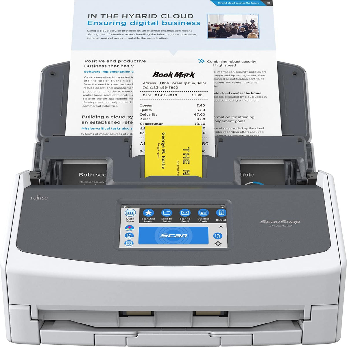 Black Document Scanner W4206