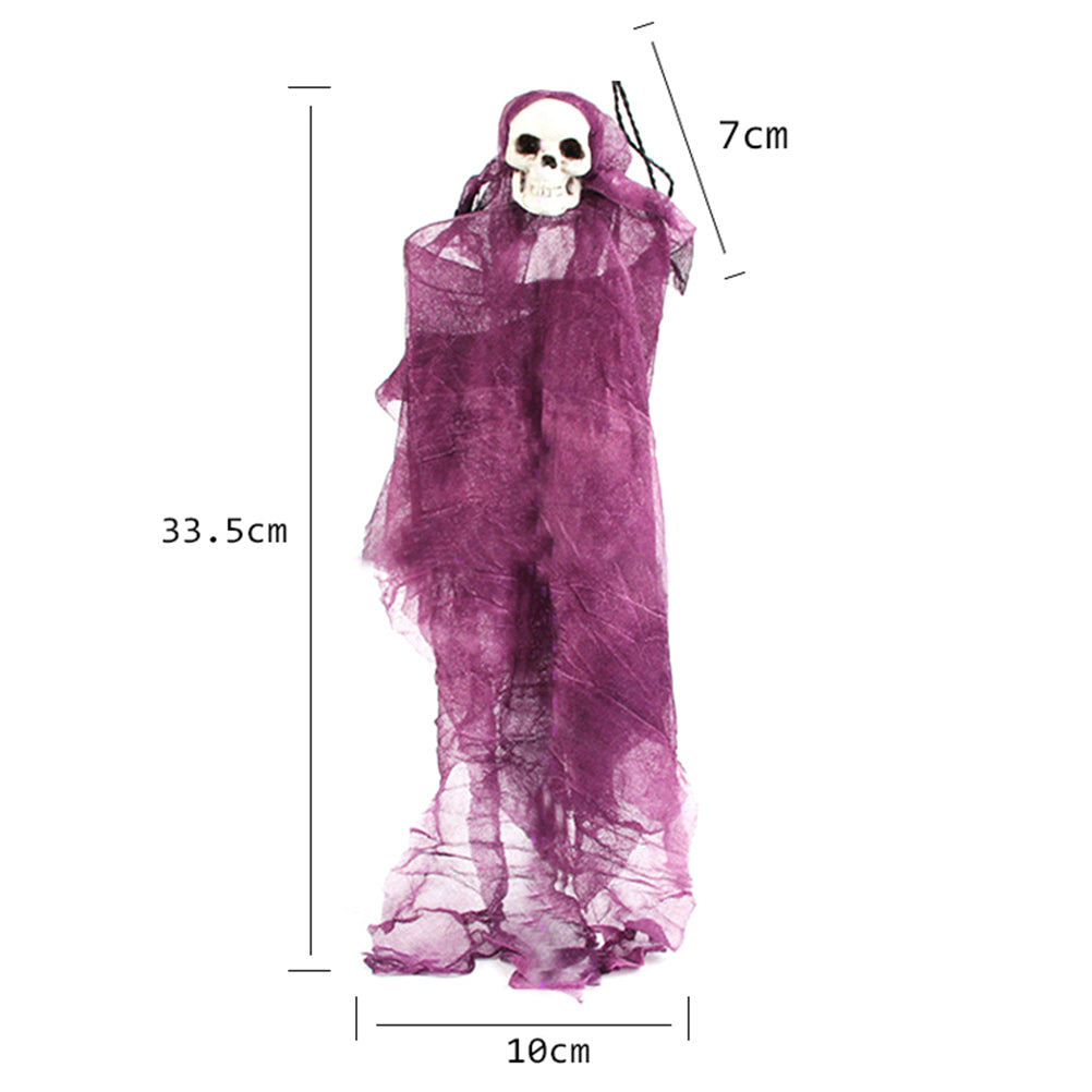 Grey Halloween Skull Doll Decoration Prop E17813