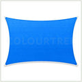 Blue Rectangle Sun Shade Sail Canopy U172965