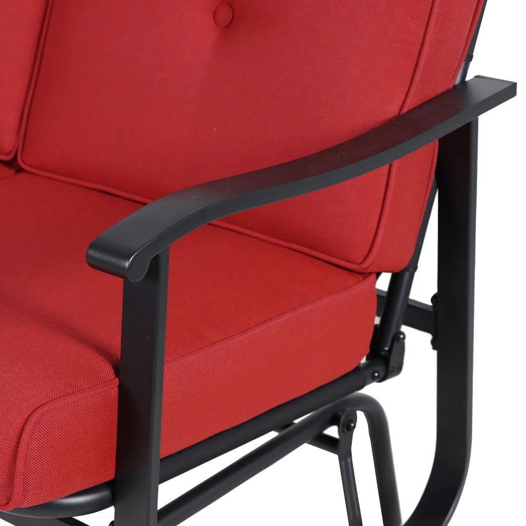 Steel Outdoor Glider Bench V24615