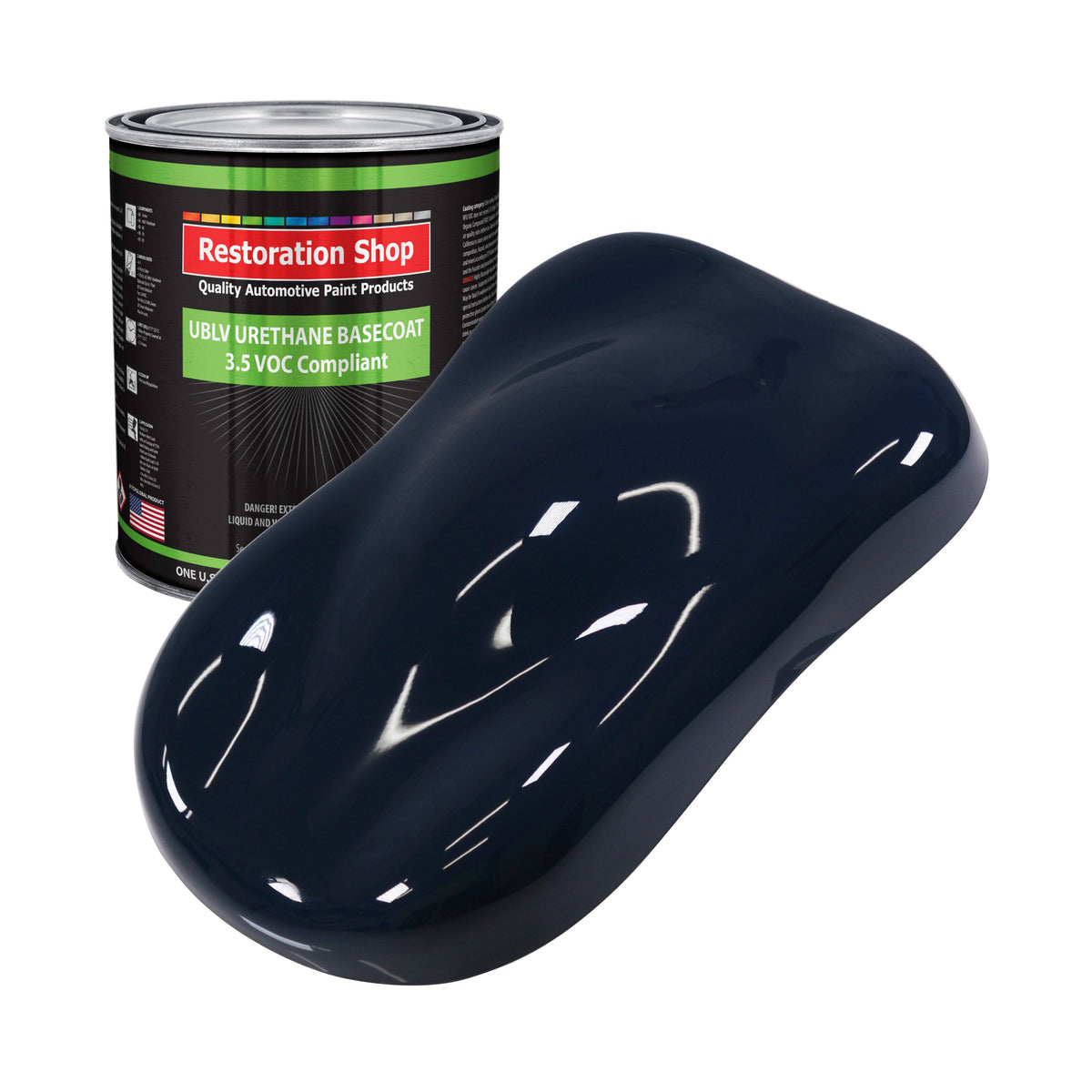 Midnight Blue Low VOC Urethane Basecoat Auto Paint 1-Gallon R599