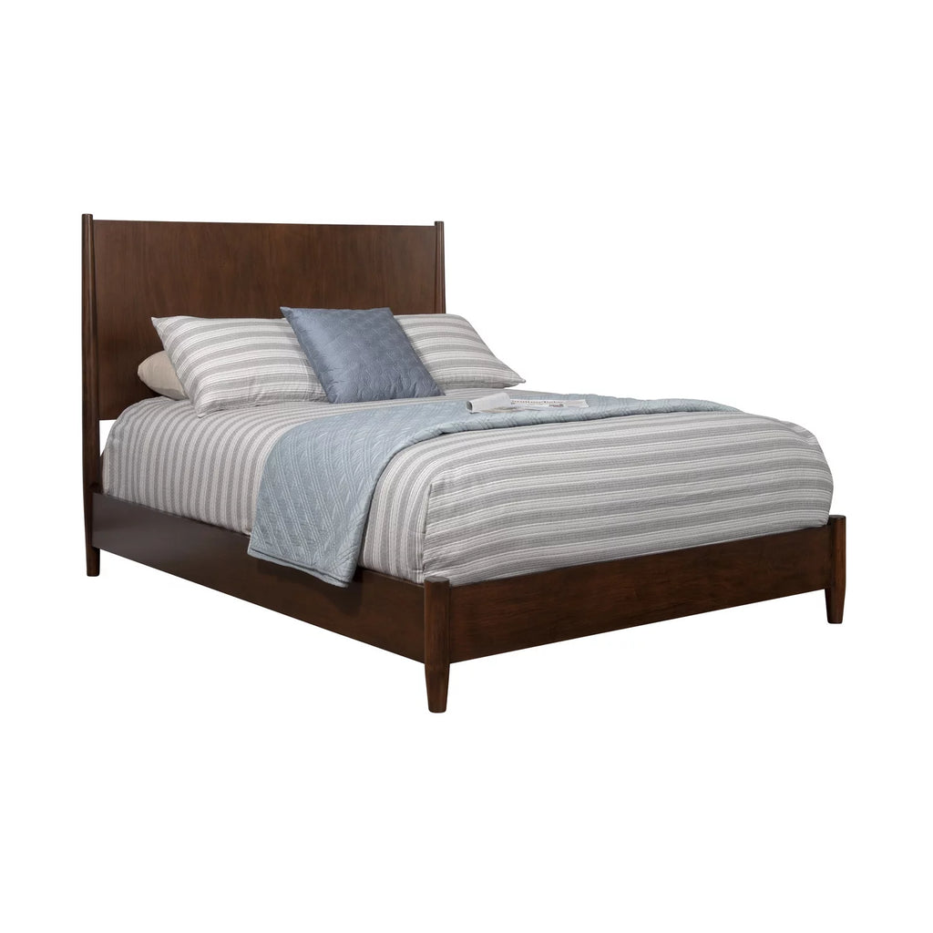 Gray Wood Full Size Panel Bed X306748