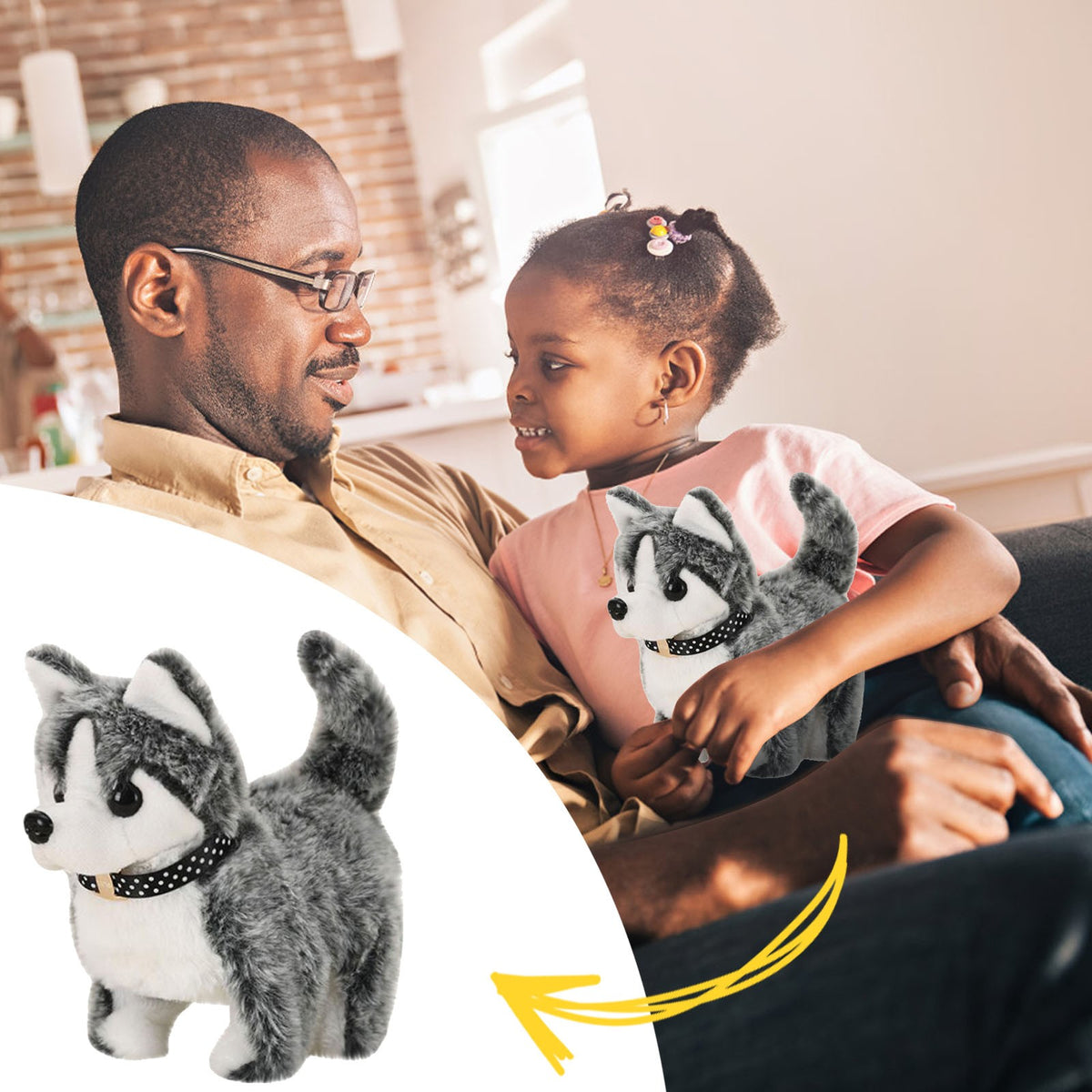 Simulation Plush Dog Toy Electric Plush Toy P8162