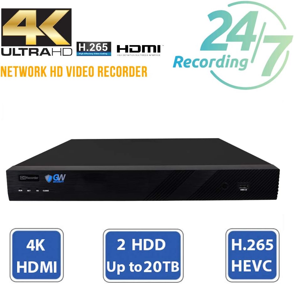 16 Channel 4K NVR 6MP PoE Security Camera System with 16 IP Cameras G3361
