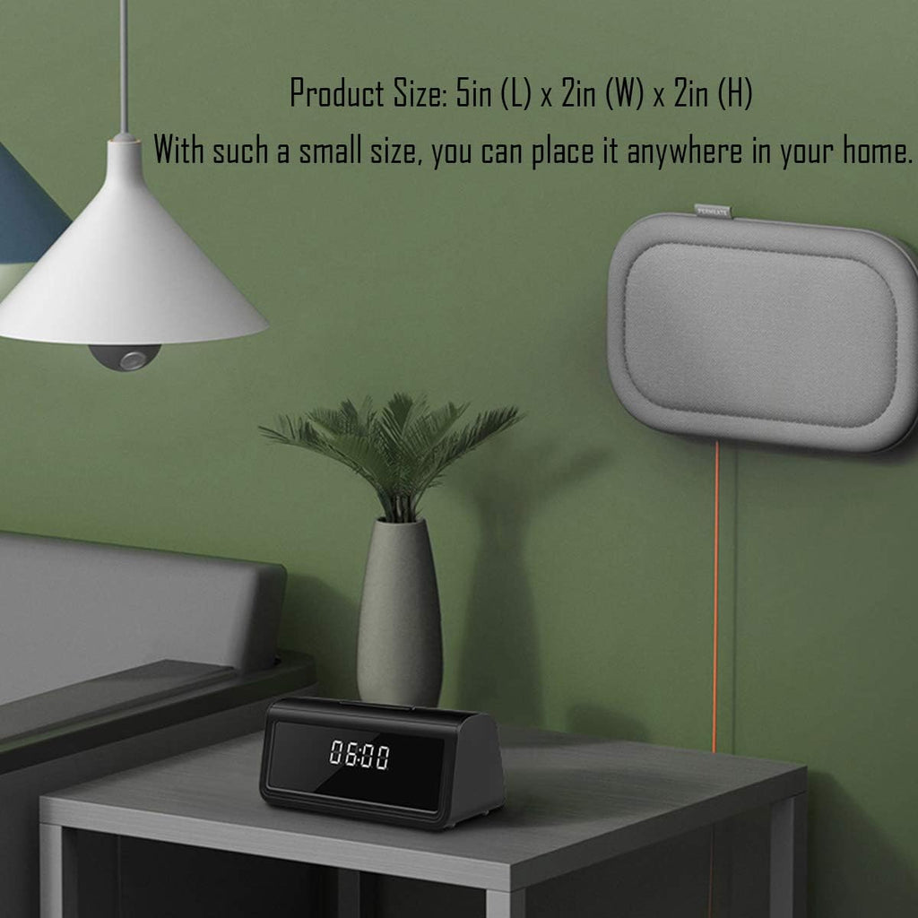4K Hidden WiFi Clock Camera with Night Vision O763303