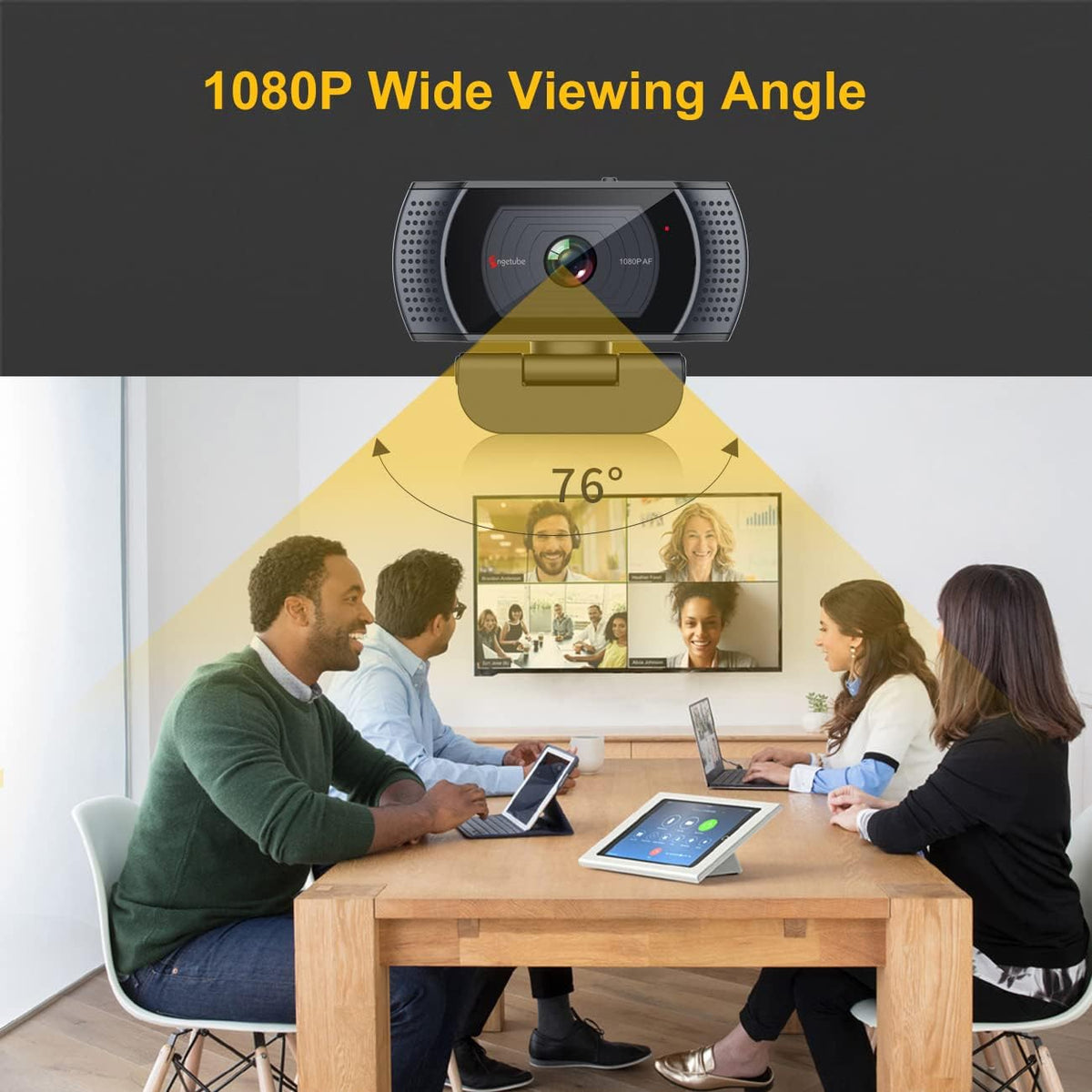 1080P USB Webcam with Microphone A39205